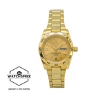 Seiko 5 Women's Automatic Gold-Tone Stainless Steel Band Watch SYMG44K1
