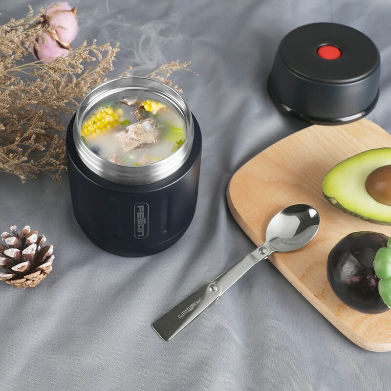 Thermos de nourriture FEIJIAN 500ml, pot alimentaire inox pour repas chaud