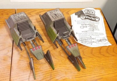 2 Star Wars 3.75'' Vehicle Expanded Universe Speeder Bike no Pilot 1997