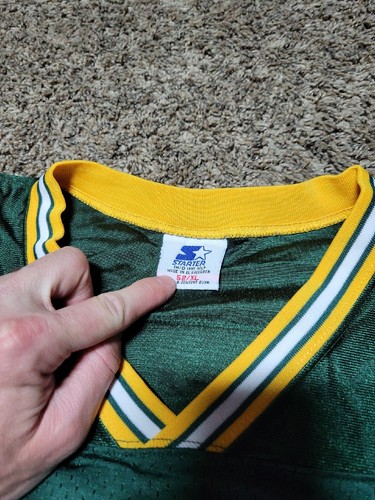 Mens Size XL Starter Brett Favre #4 Green Bay Packers NFL Football Jersey - Picture 5 of 8