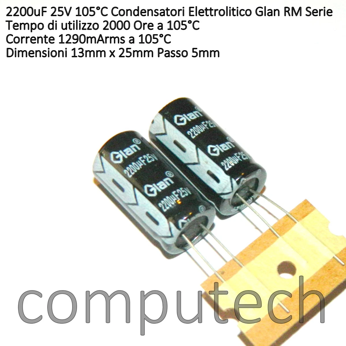 12uF 100V Electrolytic Non-Polarized Crossover Capacitor - Foto 5