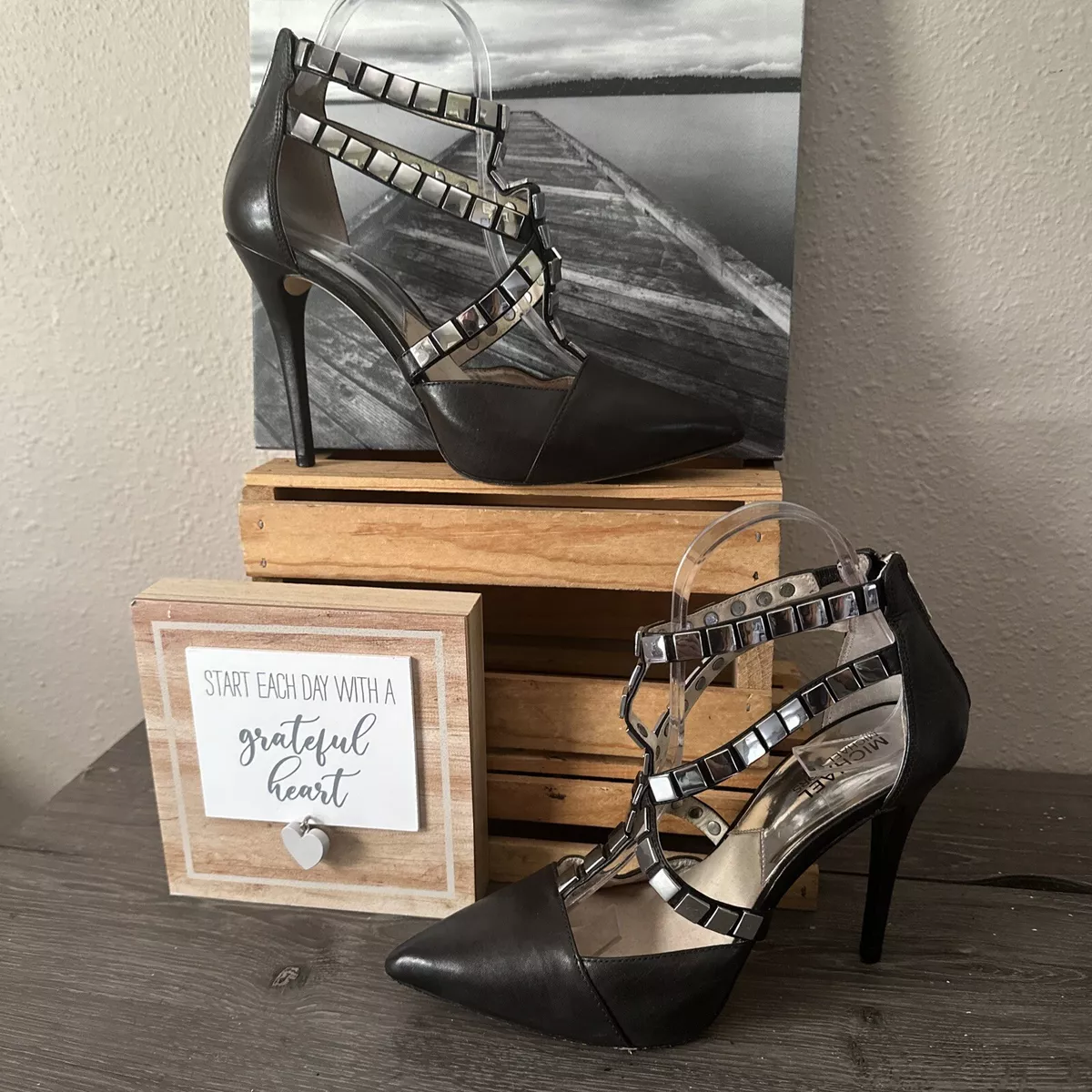 Michael kors hotsell black stilettos