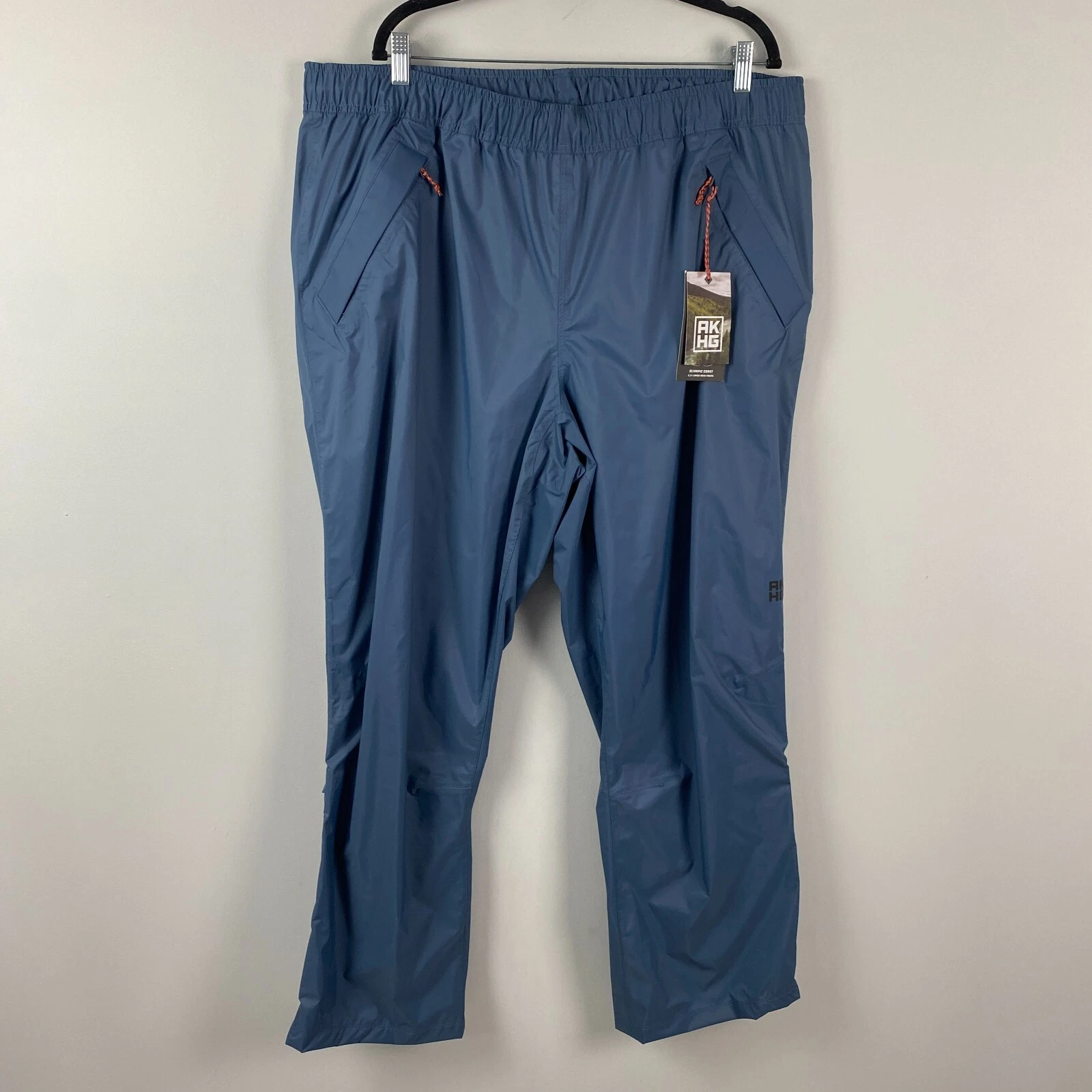 Duluth Alaskan Hardgear AHKG Olympic Coast 2.5L Rain Pants Mens XL x 30 Blue