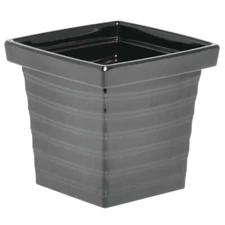 Bon Chef 53108BLACK Melamine Americana Square Bowl, 56 oz Capacity, 5-1/2"