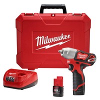 Milwaukee 2463-22 M12 12-volt 3/8-inch Impact Wrench W/ Batteries on sale Milwaukee 2463-22 M12 12-volt 3/8-inch Impact Wrench W/ Batteries on sale