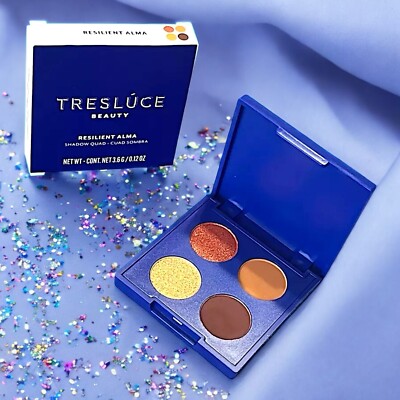TRESLUCE Beauty RESILIENT ALMA EyeShadow Quad Palette 0.12oz Vegan New In Box