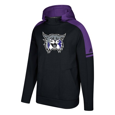 Weber State Bobcats NCAA Adidas Men's Black Game Built Sideline Player  Hoodie