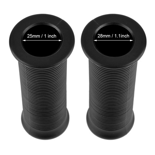Pair Of 1inch 25mm/ 1.1inch 28mm Motorcycle Vintage TPU Handle Handlebar Grip - Picture 4 of 8