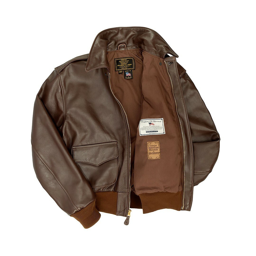 Cockpit USA WWII Government Issue A-2 Jacket Z2107H MADE IN USA | eBay