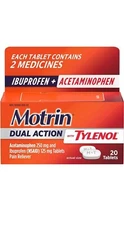 Motrin Dual Action with Tylenol 20ct
