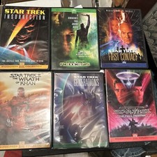 Star Trek II  The Wrath of Khan Plus 5 DVD’s Nemesis Generations Final Frontier