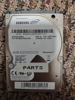 Samsung Seagate | ST2000LM003 Hardrive | 2TB