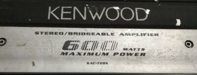 Power Amplifier KENWOOD KAC-728S Stereo Bridgeable 600 Watts