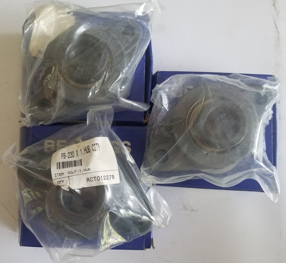One(1) Hub City FB2301 Two Bolt Flange Mount Ball Bearing Unit eBay