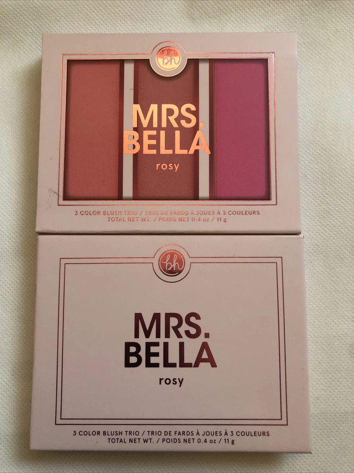 bh Cosmetics Mrs.Bella Rosy 3 Color Blush Trio 11g NIB - Image 4 of 4