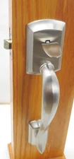 Kwikset Avalon Handleset with Tustin Lever Satin Nickel 815AVHXTNL15 #776