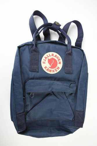 Fjallraven 23510-Kanken Borsa Donna Zaino Piccolo Esterno Tasca con Zip Blu  | eBay