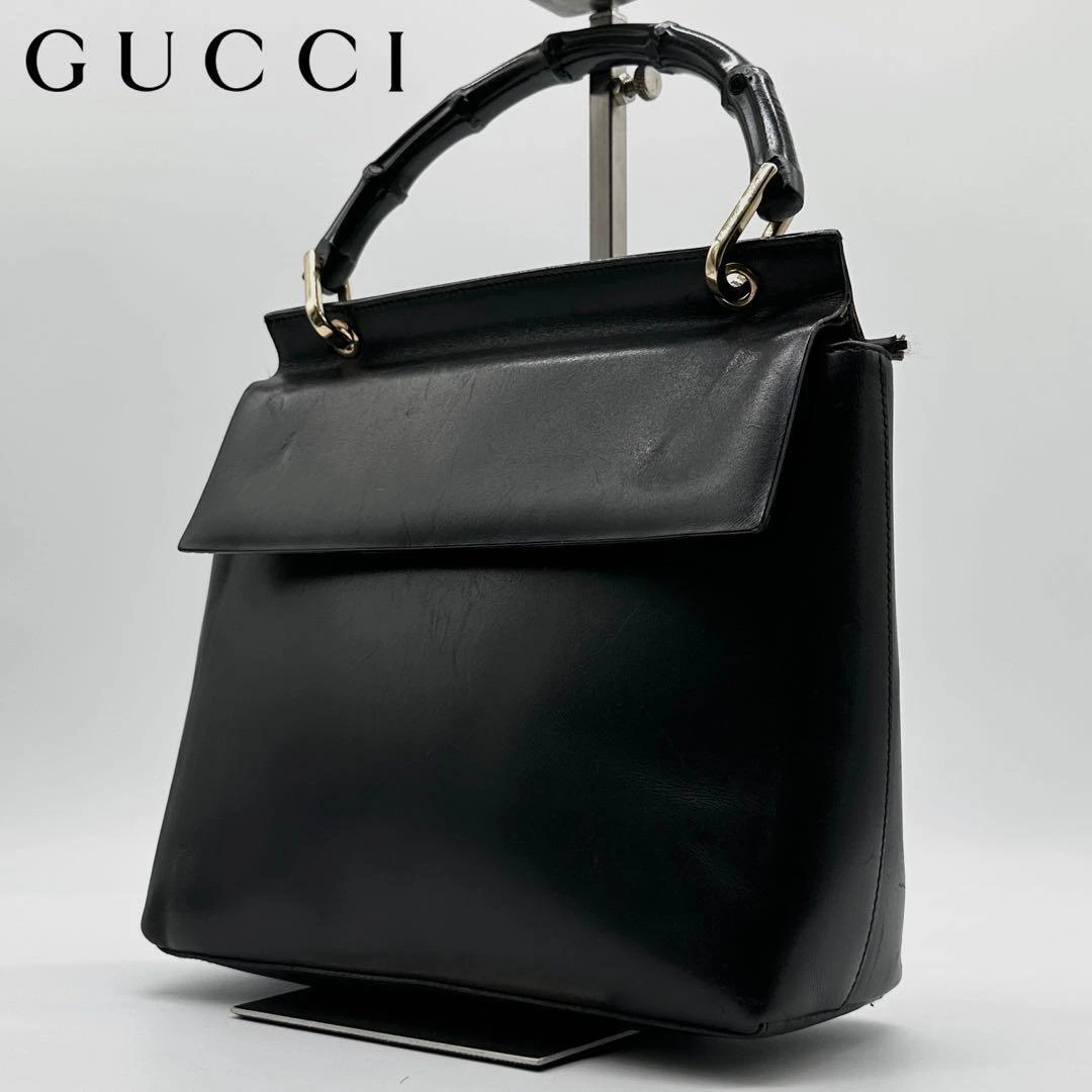 Sac à main Gucci cuir authentique noir moyen femme Italie 111559