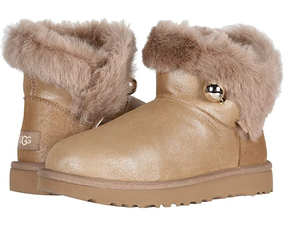 Mini stivali 100% autentici classici Ugg spilla corta fluff taglia 5 US EU36