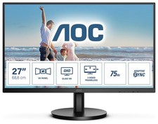 Image of AOC Q27B3MA PC Monitor 27" Quad HD 75Hz 4ms Built-in Speakers