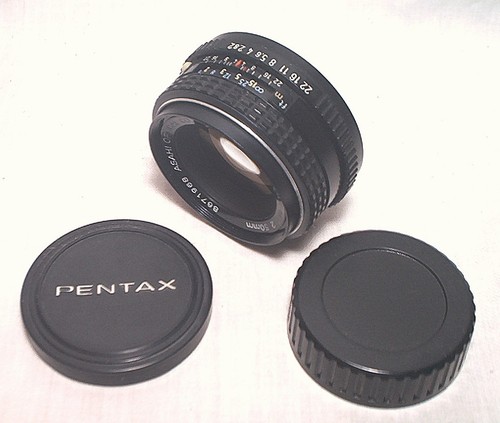 SMC PENTAX-M 50MM 1:2 K MOUNT PANCAKE LENS - CLEAN W/ CAPS