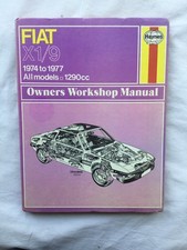 FIAT X19 HAYNES WORKSHOP