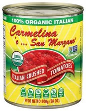 Carmelina San Marzano Crushed Tomato Puree 28 oz (Pack of 12)