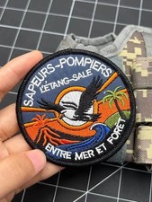 Écusson Brodé SAPEURS POMPIERS L’ÉTANG SALÉ  Patch Entre Mer et Forêt La Réunion