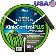 Durable Kink Resistant Garden Hose Flexible Heavy Duty Commercial Use 600 Inch