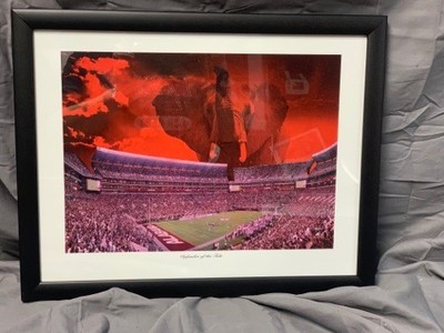 ALABAMA FOOTBALL BRYANT DENNY STADIUM DEFENDER OF THE TIDE ELEPHANT framed print