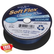 Soft Flex 49 Strand Beading Wire, Medium 0.19" 100ft