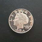 2003 NORFED Type II Big E $10 Torch Back Liberty 1 oz .999 Fine Silver Art Round