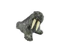 A Wolf Original Canadian Walrus Sculpture 4&frac14;&Prime; Vintage Hand-Made