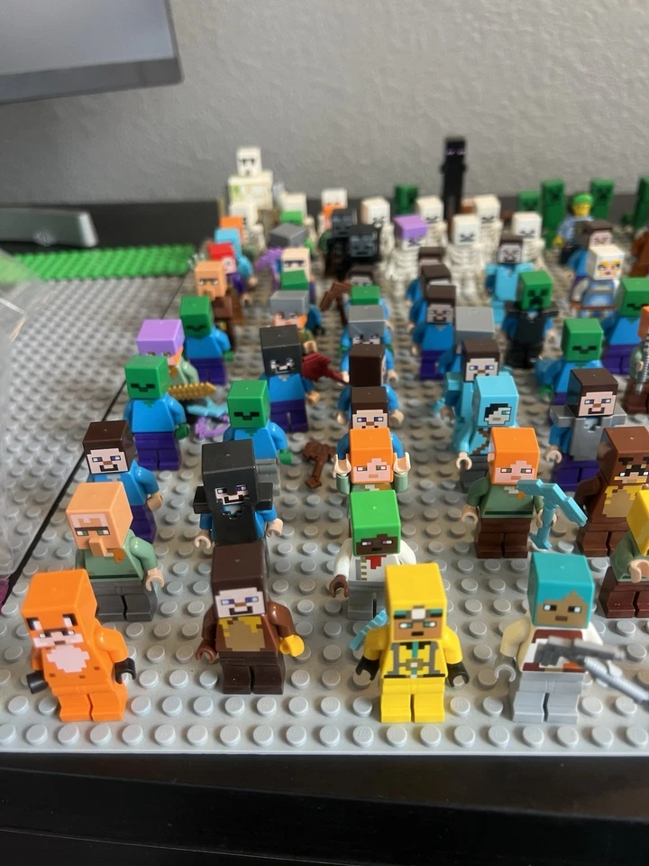 Lego Mini figures Lot 100+ Minecraft Figures - Image 2 of 4