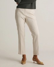Quince-Stretch Crepe Ankle Pants-Sand/size 6