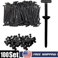 100 PCS Nylon Universal Cable Tie Buckle  Heavy Duty Self-Locking Zip Ties Holder