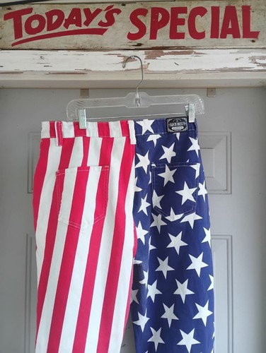 Vestido Rancho Bandera Americana Super Llamaradas Campana Talla 24 Rayas Estrellas MC5 - Imagen 4 de 12