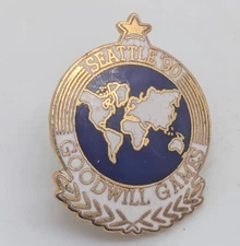 Goodwill Games 1980 Seattle Washington Lapel Pin