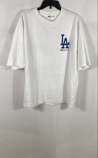 Uniqlo U Men's White Los Angeles Dodgers Graphic AIRism T Shirt XL Promotional