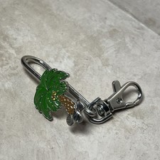 Alexx Inc Palm Tree Seashell Key Hanger Charm Keychain Bag Charm Lobster Clasp