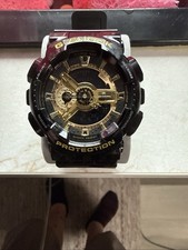Casio G-Shock Digital Analog Watch GA-110GB-1AJF Black Gold Antimagnetic