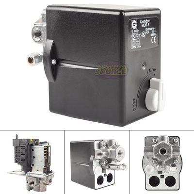 #ad Condor MDR3 11 105 135 PSI 4 Port Pressure Switch Adjustable Overload 1 4quot; FNPT $99.95
