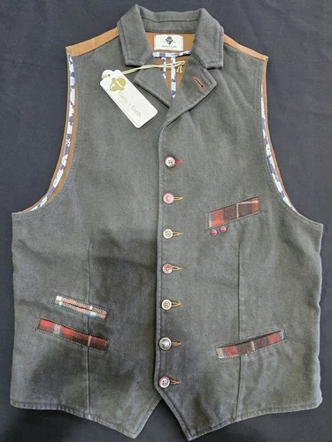 Garry's Earth Vest Handcrafted Made In Italy Size M Cod.36 - product listing photo