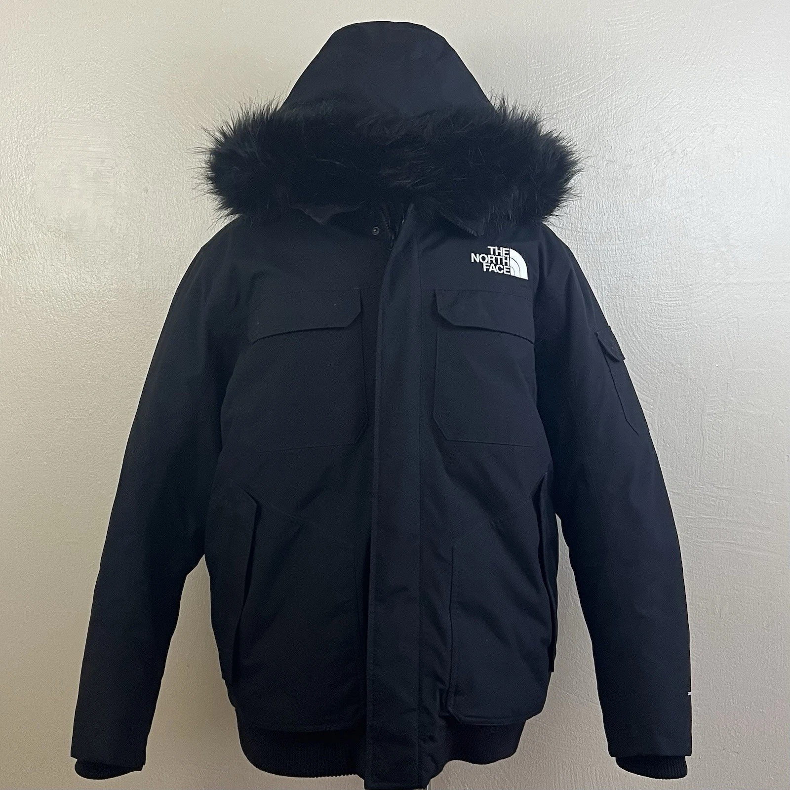 The North Face XL Black Hooded 550 Men's Puffer Coat Jacket Dryvent