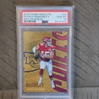 Panini 2018 Absolute Patrick Mahomes II Chiefs #49 Spectrum Blue PSA 10