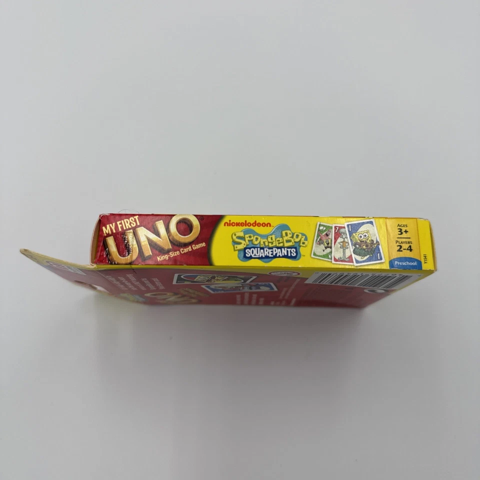 SEALED My First UNO Spongebob Squarepants King Size Card Game Preschool Mattel - Image 4 of 4