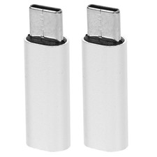 2 PCS Earphones Wired Usb Converter Type to 3.5mm Headphone Jack Adapter