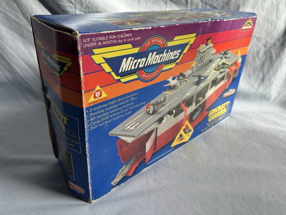 Micro Machines, Galoob, 1988, Авианосец, Почти Полный, В Коробке - Изображение 3 из 4