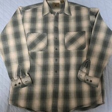 00s Saint Johns Bay Vintage Flannel Shirt Beige/Black