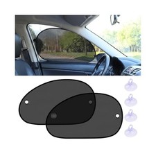 2PCS Car Side Window Shade with Suction Cup - Mesh Vehicle Side Window Shade2
